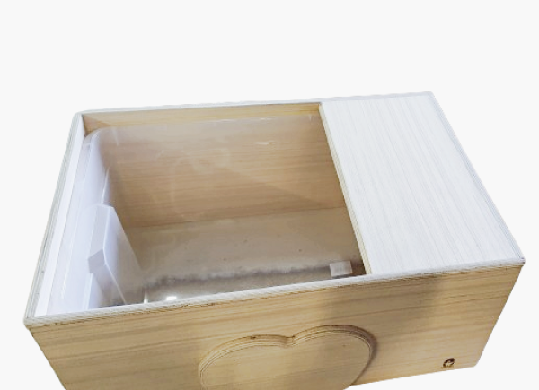 Wooden digging box small for rabbits